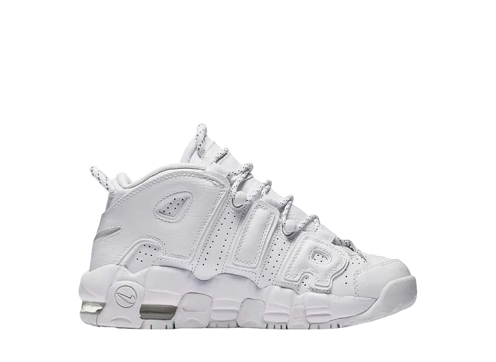 ナイキ GS エアモアアップテンポ "トリプル ホワイト" (2017)