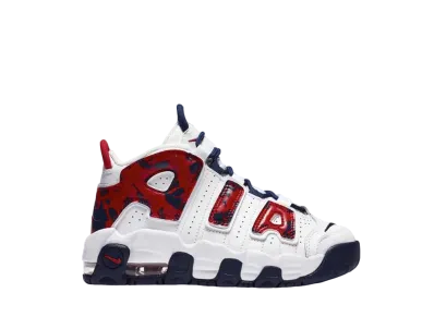 Nike PS Air More Uptempo "Red/Navy Camo"