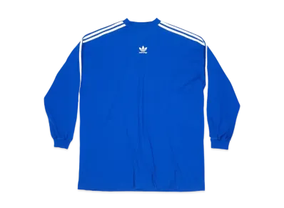 adidas BALENCIAGA Men's Long Sleeve T-Shirt Oversized "Blue"