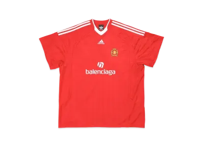adidas BALENCIAGA Men's Soccer T-Shirt Oversized "Red"