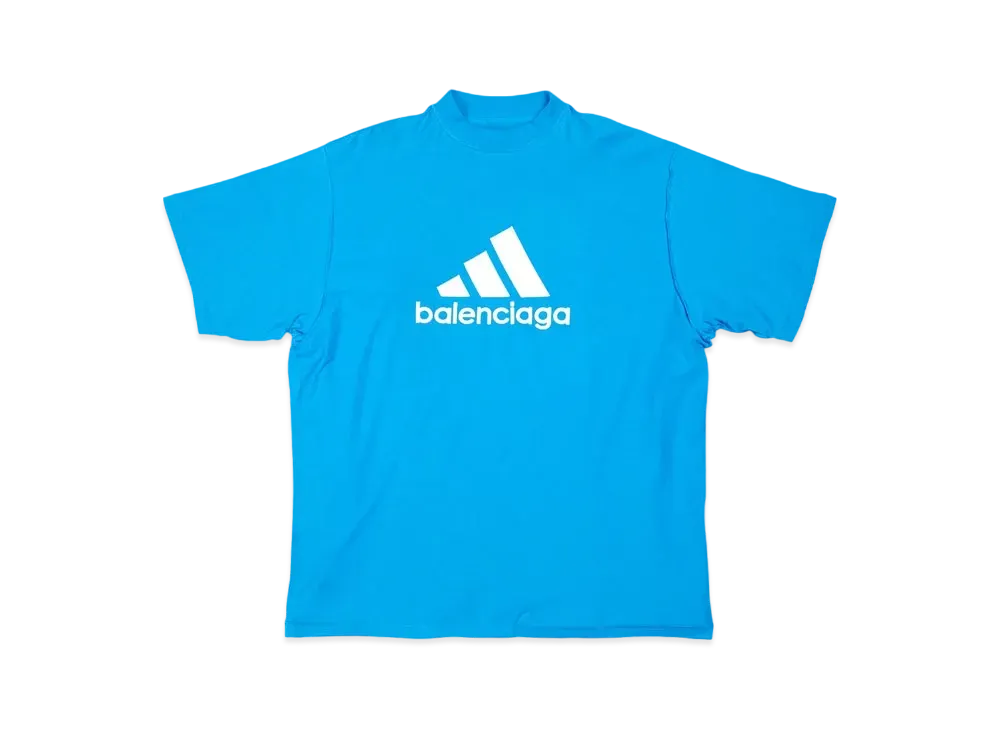 adidas BALENCIAGA Men's T-Shirt Oversized "Blue"