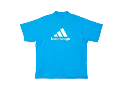 adidas BALENCIAGA Men's T-Shirt Oversized "Blue"