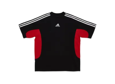 adidas BALENCIAGA Men's T-Shirt Medium Fit "Black/Red"