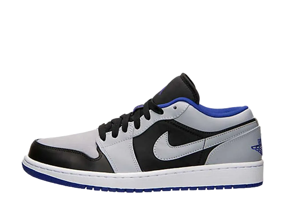 Nike Air Jordan 1 Low "Black/Dark Concord Wolf Grey"
