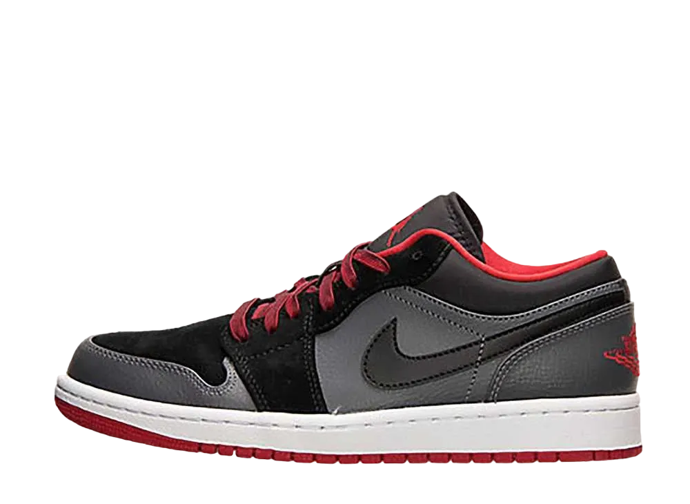 ナイキ エアジョーダン1 ロー "ブラック/ダーク グレー ジム レッド"