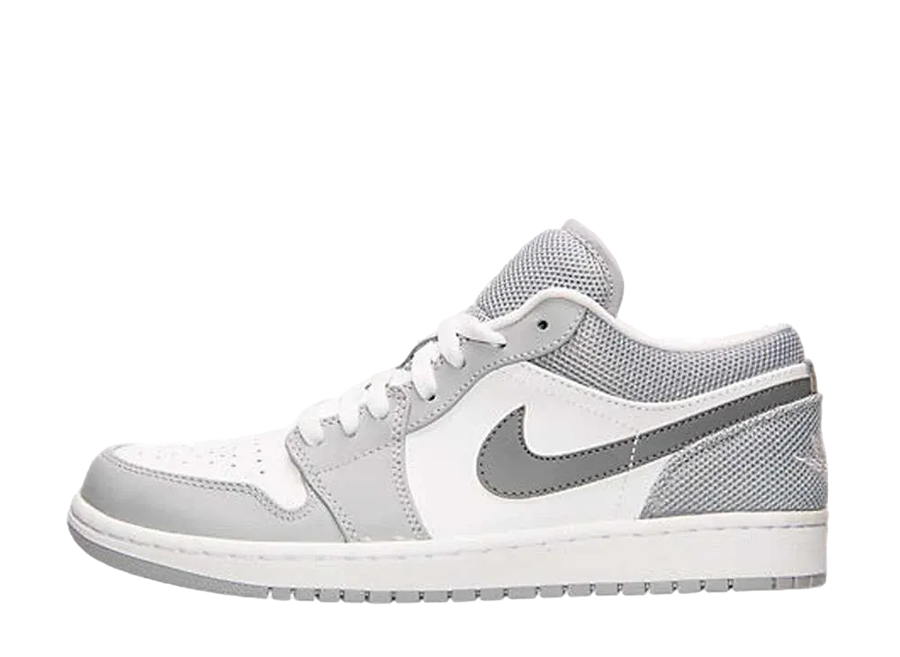 Nike Air Jordan 1 Low "White/Cool Grey Wolf Grey"