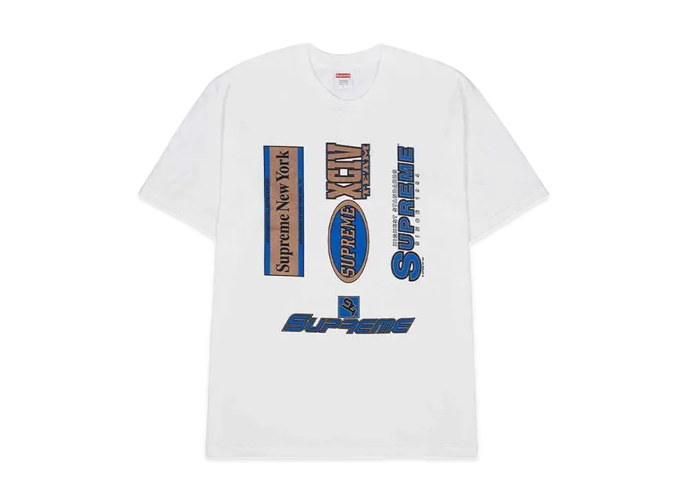 Supreme Multi Logos Tee "White"