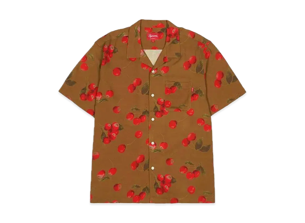 Supreme Cherry Rayon S/S Shirt "Yellow"