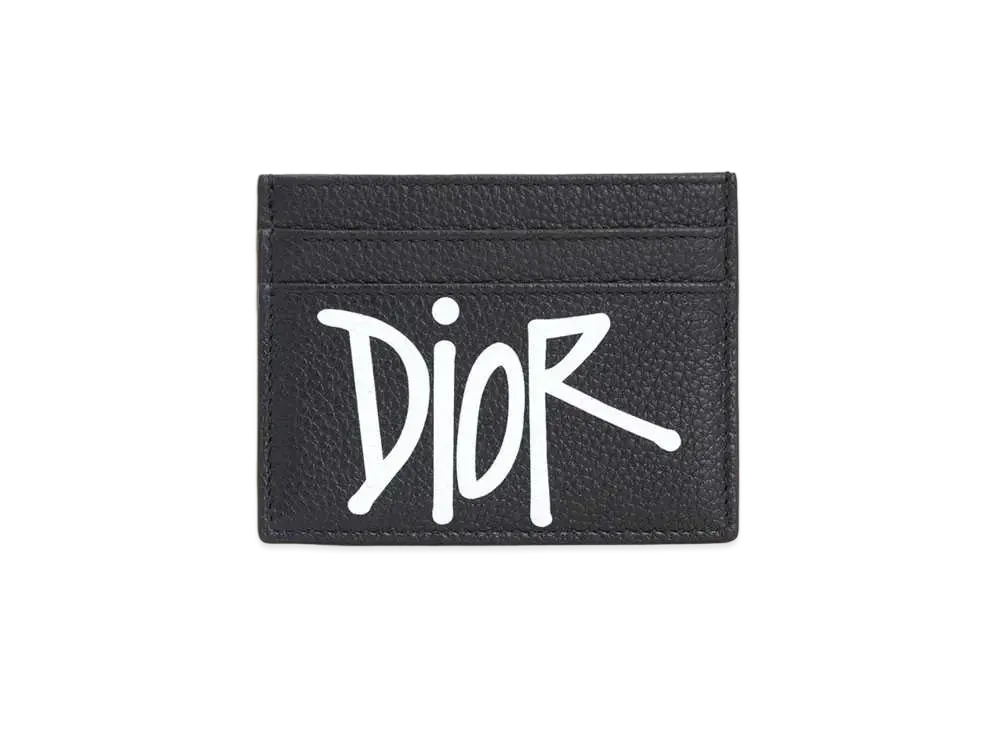 Dior x Shawn Stussy Card Holder (4 Card Slot) "Black"