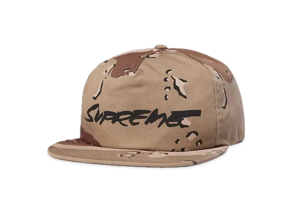 Supreme Futura Logo 5-Panel "Chocolate Chip Camo"