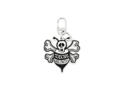 Dior x Shawn Stussy Bee Key Ring "Black White"