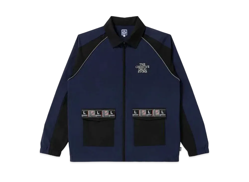 BlackEyePatch CreativeDrugStore TCDS Nylon Track Jacket "Black/Navy"