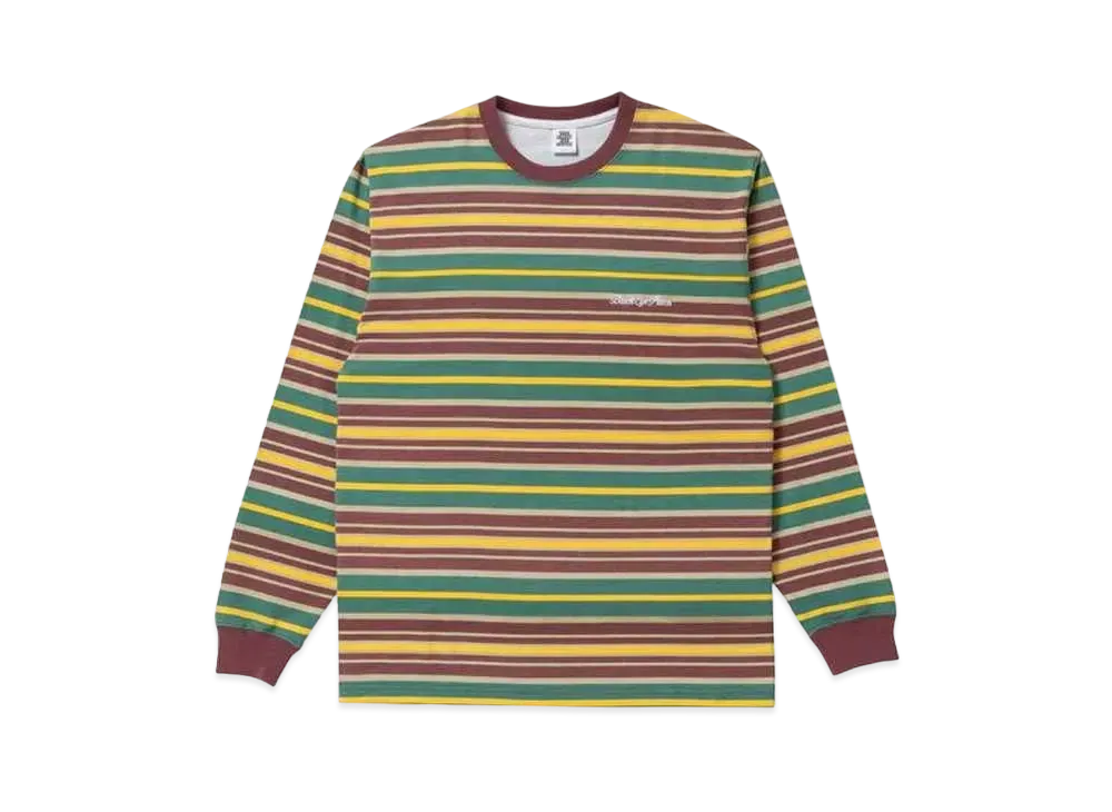 BlackEyePatch Royal Script Bordered L/S Tee "Mauve/Green"