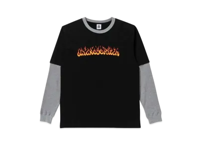 BlackEyePatch Flames Layered L/S Tee "Black"