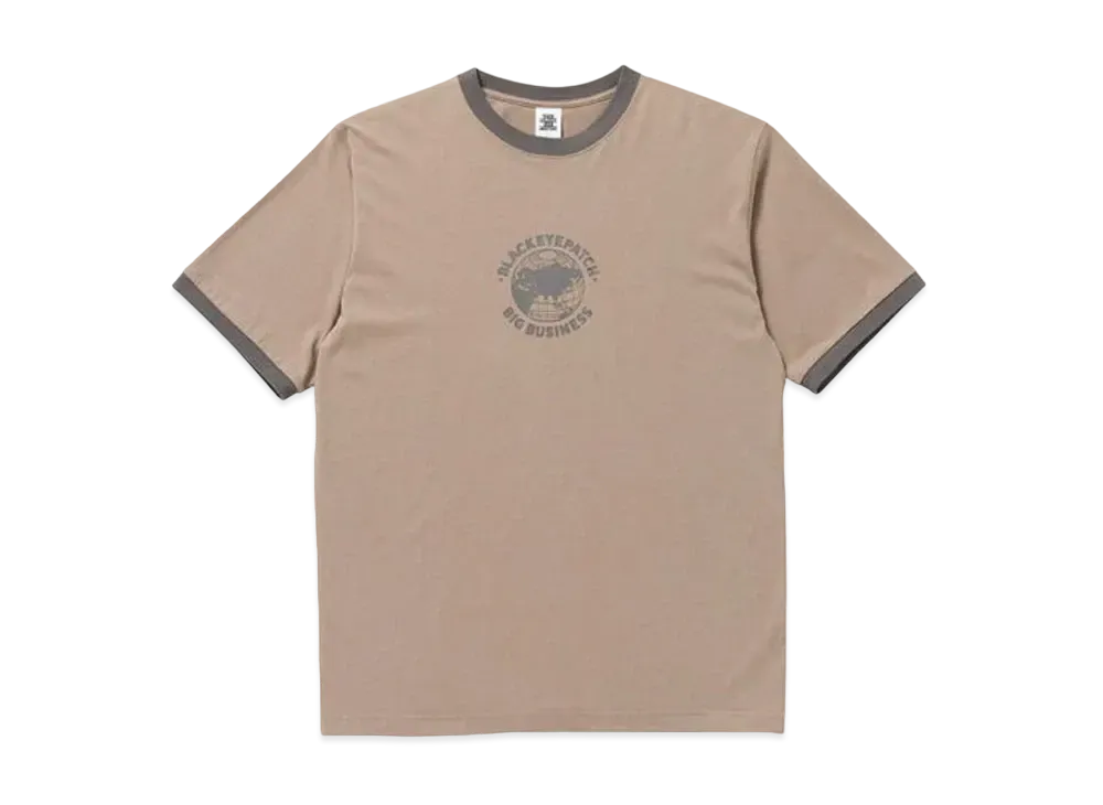 BlackEyePatch Big Buisiness Ringer Tee "Sand"