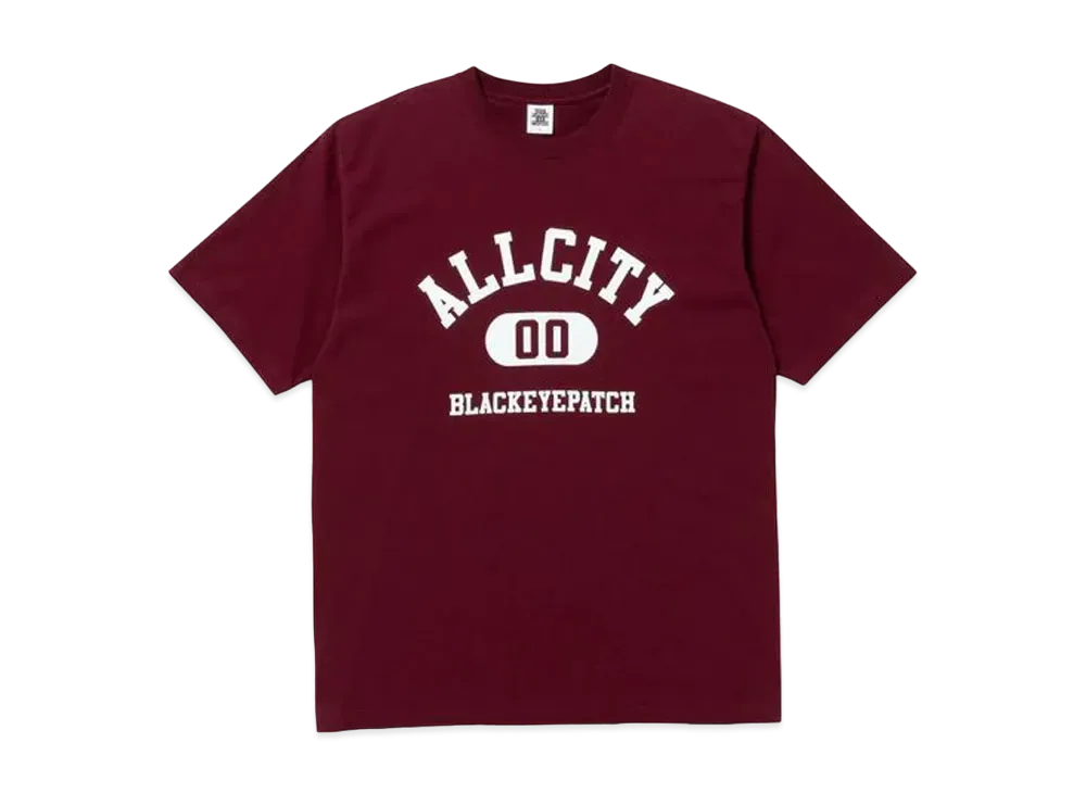 BlackEyePatch All City College Tee "Burgundy"
