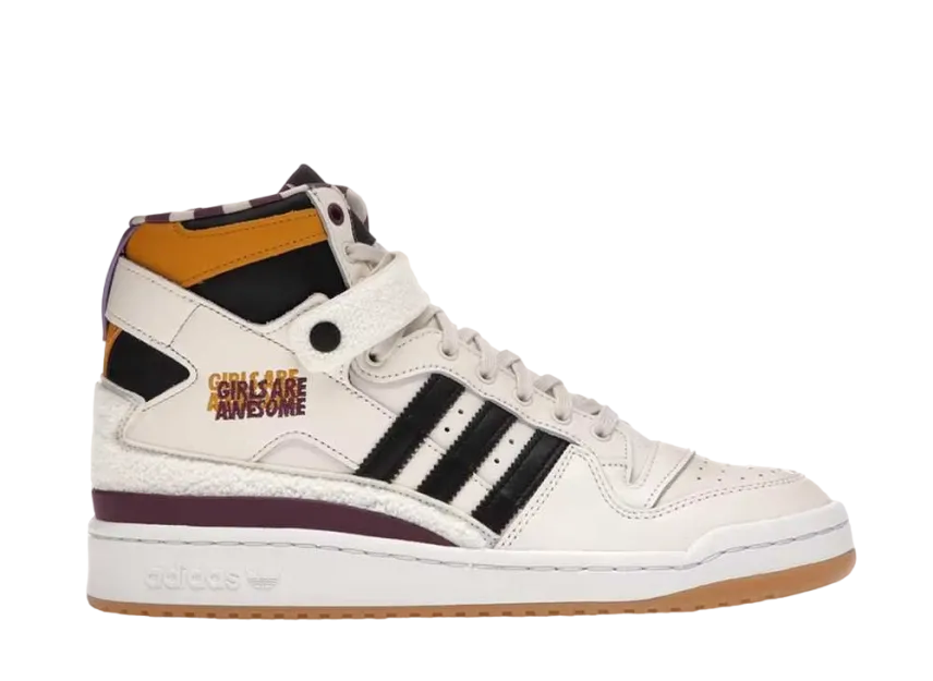 ガールズ アー オーサム × アディダス フォーラム 84 ハイ "チョーク ホワイト/パープル"
