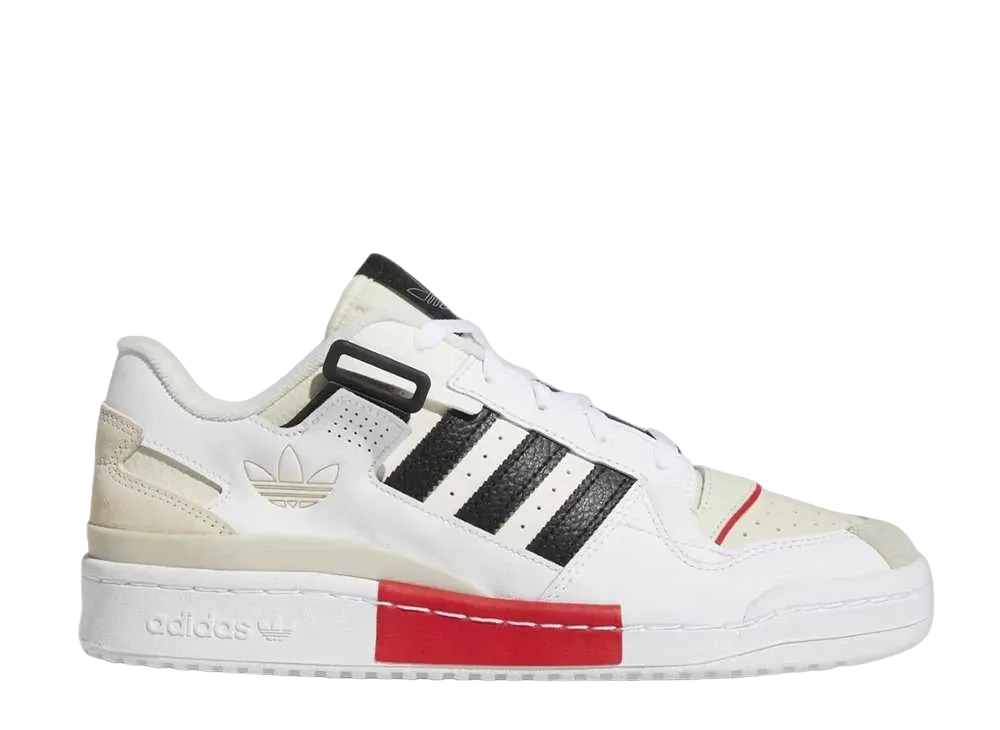 adidas Forum Exhibit Low "White Vivid Red"
