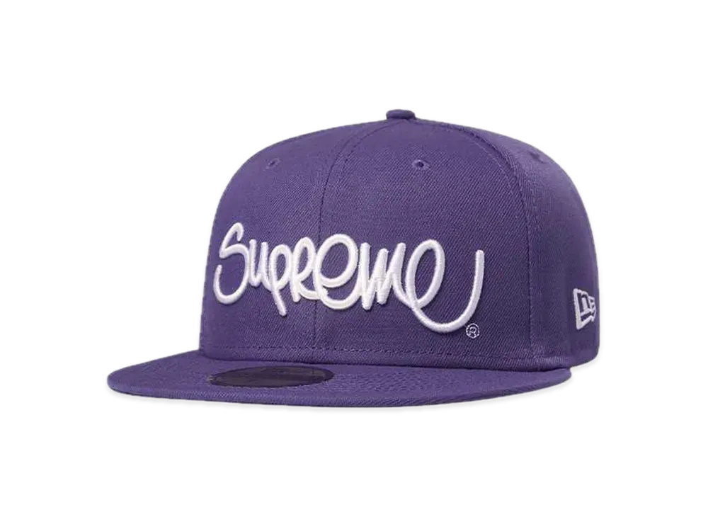 Supreme Handstyle New Era "Purple"