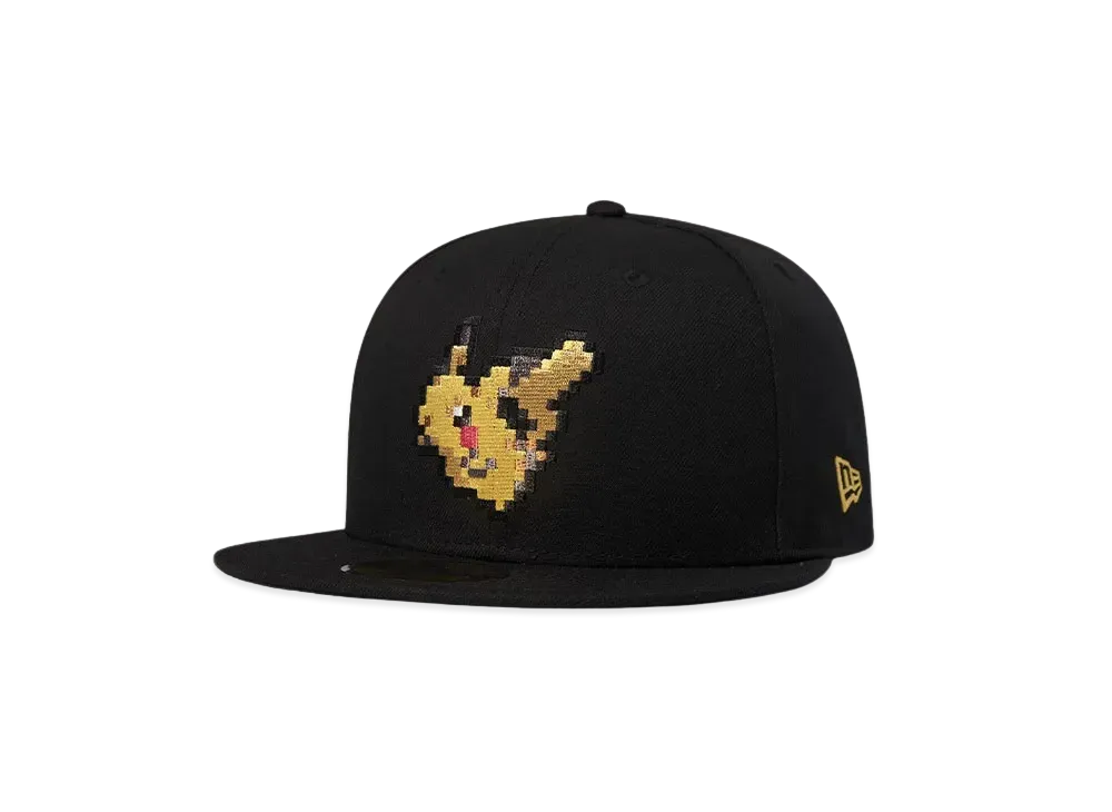 NEW ERA Pokemon 59FIFTY 8Bit Pikachu "Black"