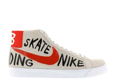 Geoff McFetridge × Nike SB Blazer "Summit White/Team Orange"