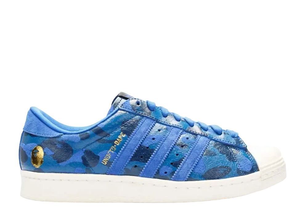 UNDEFEATED × A BATHING APE × adidas Superstar 80s "Blue Camo"