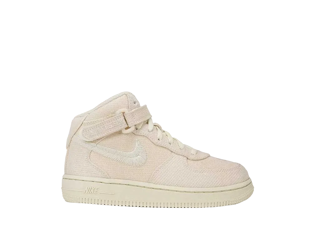 Stussy × Nike PS Air Force 1 Mid "Fossil Stone"