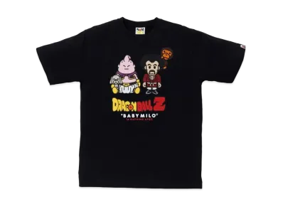 A BATHING APE x DRAGON BALL Z Majin Buu & Mr. Satan Baby Milo Tee "Black"