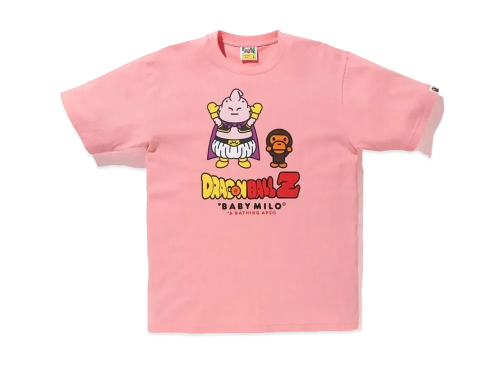 A BATHING APE x DRAGON BALL Z Majin Buu Baby Milo Tee "Pink"