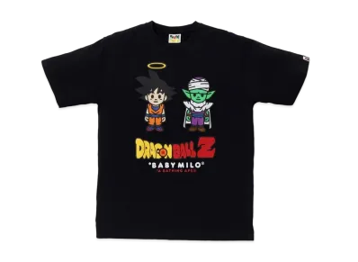 A BATHING APE x DRAGON BALL Z Son Goku & Piccolo Baby Milo Tee "Black"