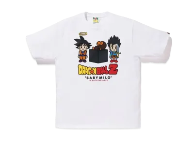 A BATHING APE x DRAGON BALL Z Son Goku & Son Gohan Baby Milo Tee "White"
