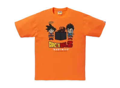 A BATHING APE x DRAGON BALL Z Son Goku & Son Gohan Baby Milo Tee "Orange"