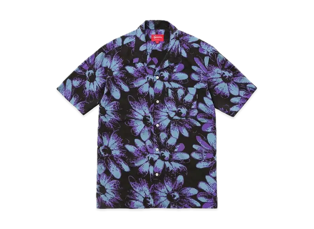 Supreme Daisy Rayon Shirt "Black/Blue"