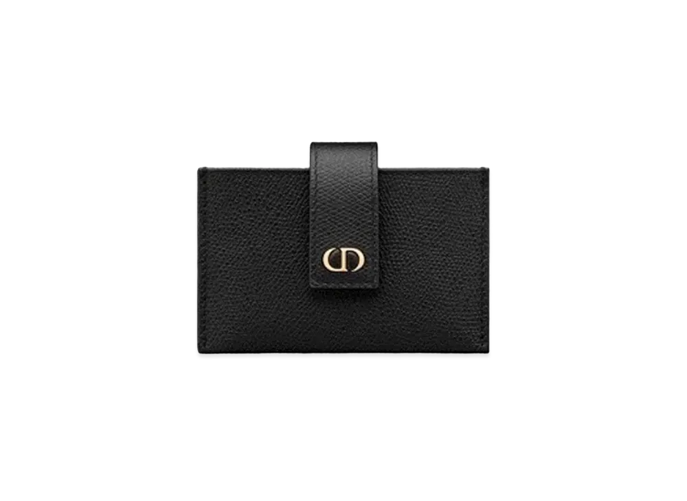 ディオール 30 モンテーニュ カードホルダー "ブラック/ゴールド" S2058OBAE
