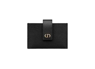 Dior 30 Montaigne Card Holder "Black/Gold"