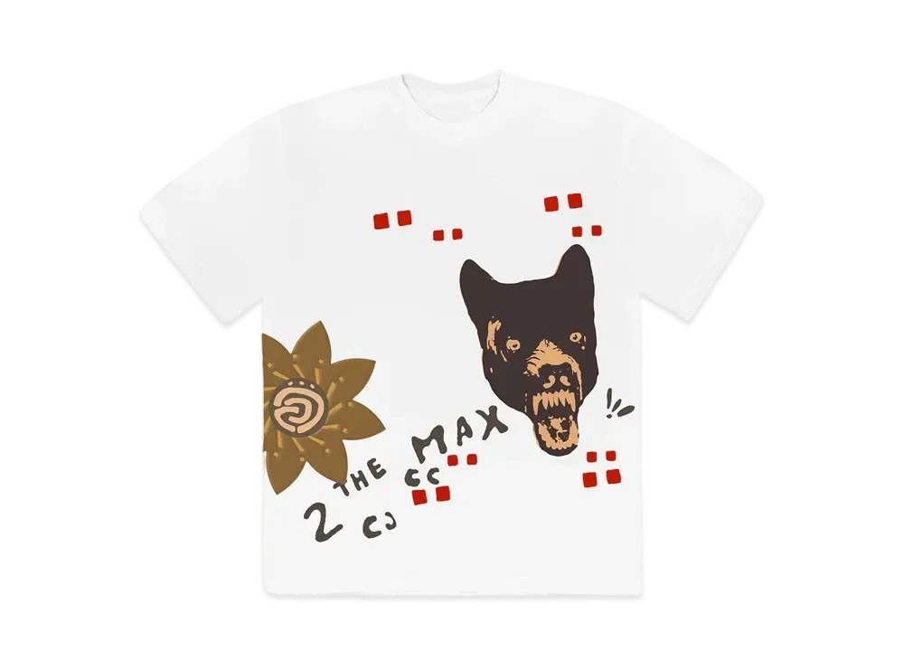 トラヴィススコット カクタスジャック ウルフ Tシャツ "ホワイト"