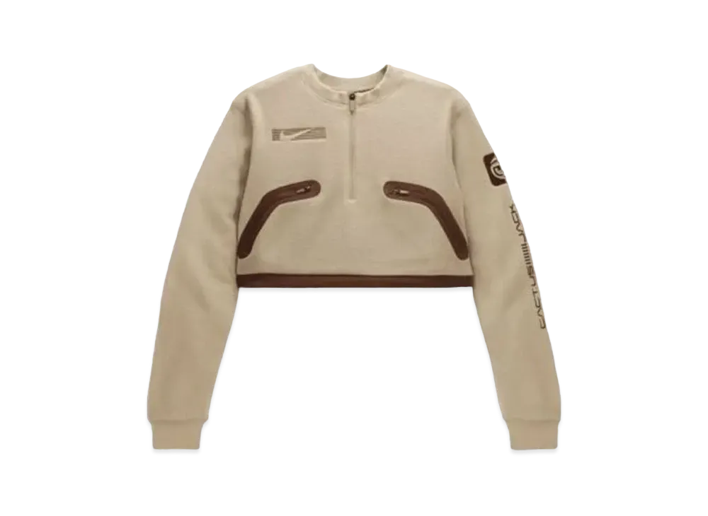 Nike CACT.US CORP Women's Pullover Crew Sweatshirt "Beige"