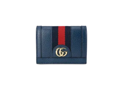 GUCCI Ophidia Card Case Wallet "Navy"