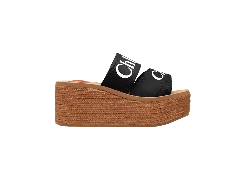 Chloe Woody Wedge Mule ”Black”