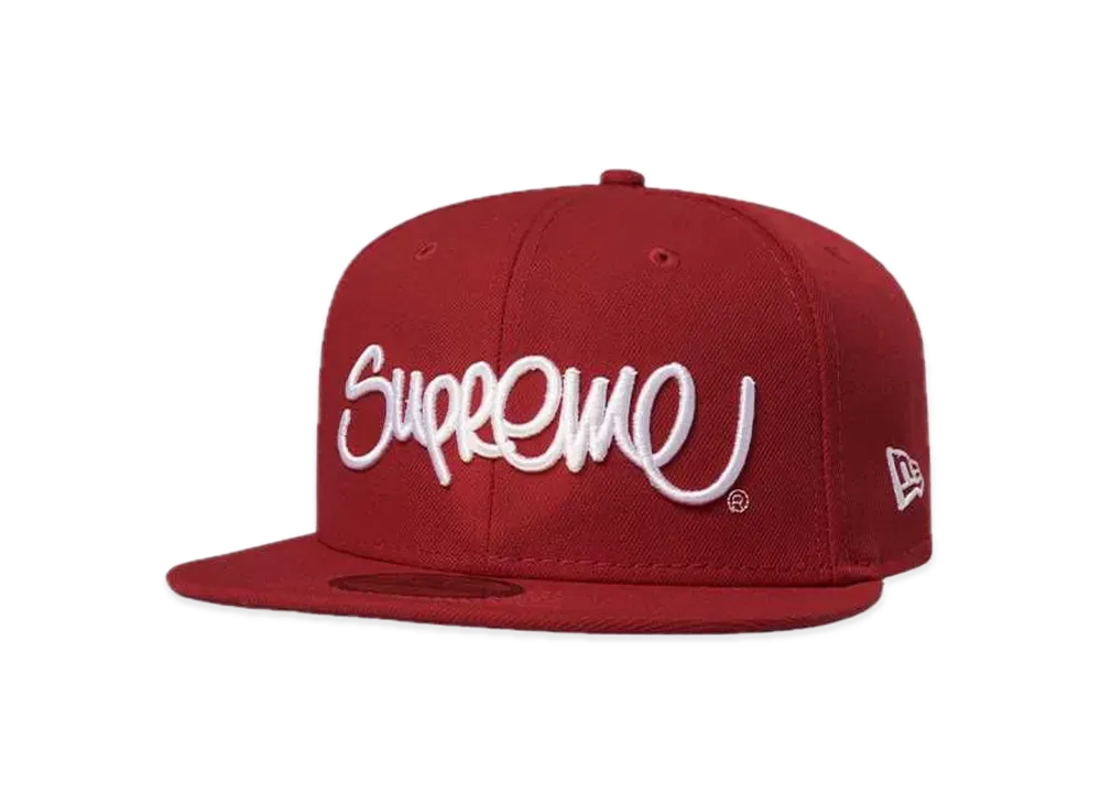 Supreme Handstyle New Era "Red"