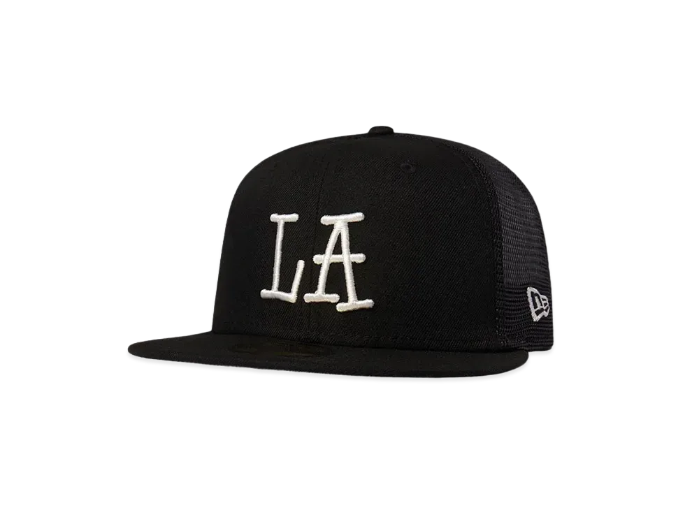Stussy LA MESH BACK NEW ERA CAP "Black"
