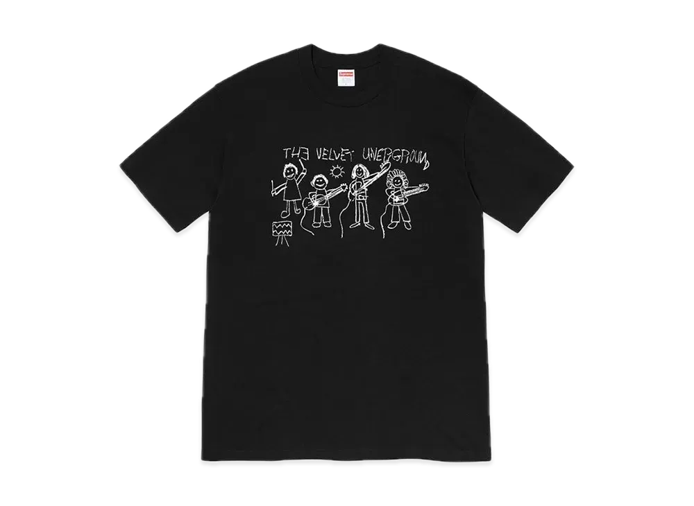Supreme The Velvet Underground Drawing Tee "Black"