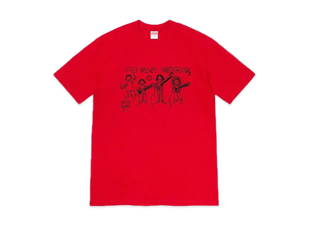 Supreme The Velvet Underground Drawing Tee "Red"