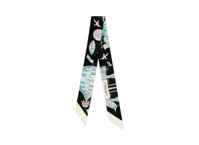Hermes Les Folies du Ciel Twilly "Noir/Jaune Soufre/Multicolore"
