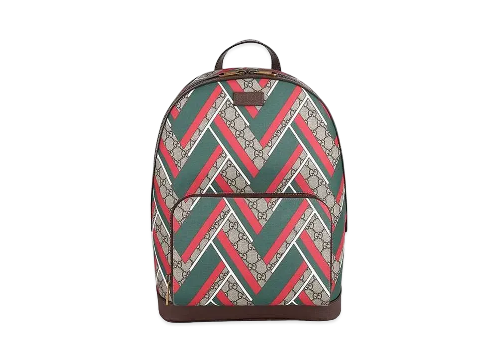 GUCCI GG Supreme Chevron Backpack