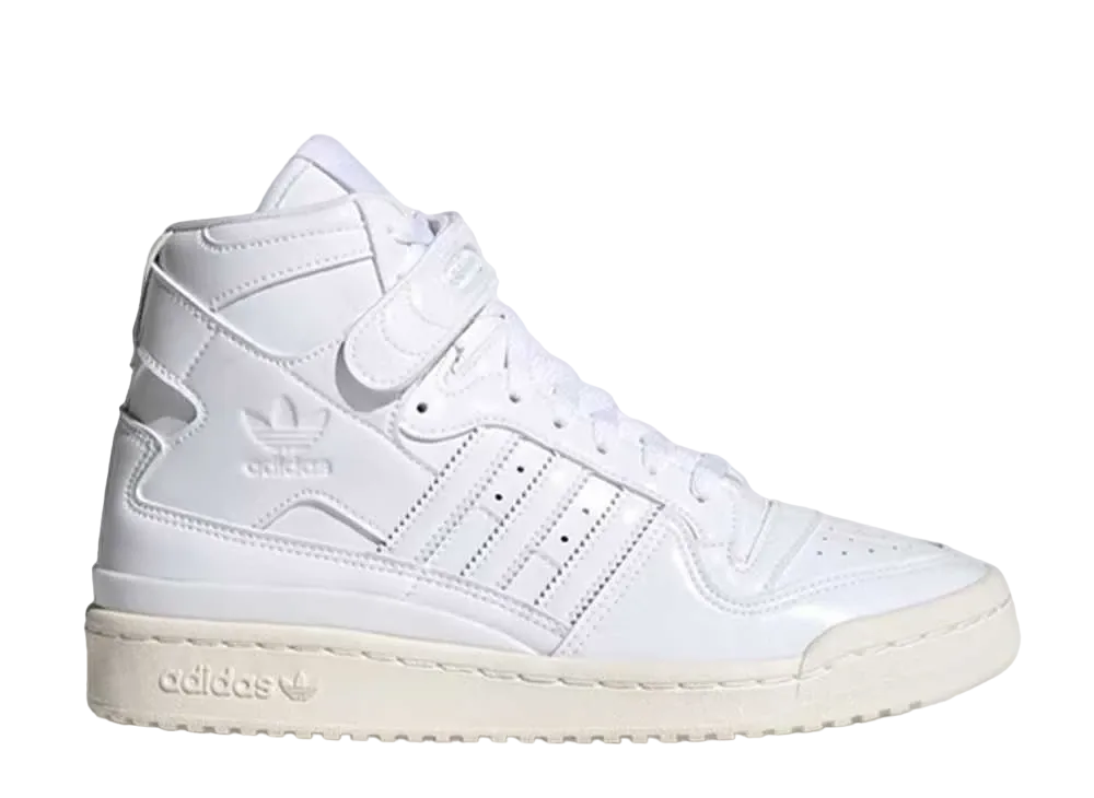 アディダス ウィメンズ フォーラム 84 ハイ "トリプル ホワイト パテント レザー"