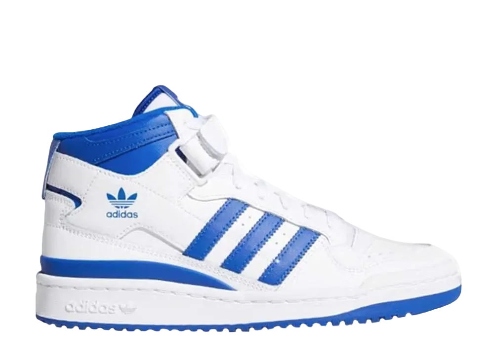 adidas Women's Forum Mid "White Royal Blue"