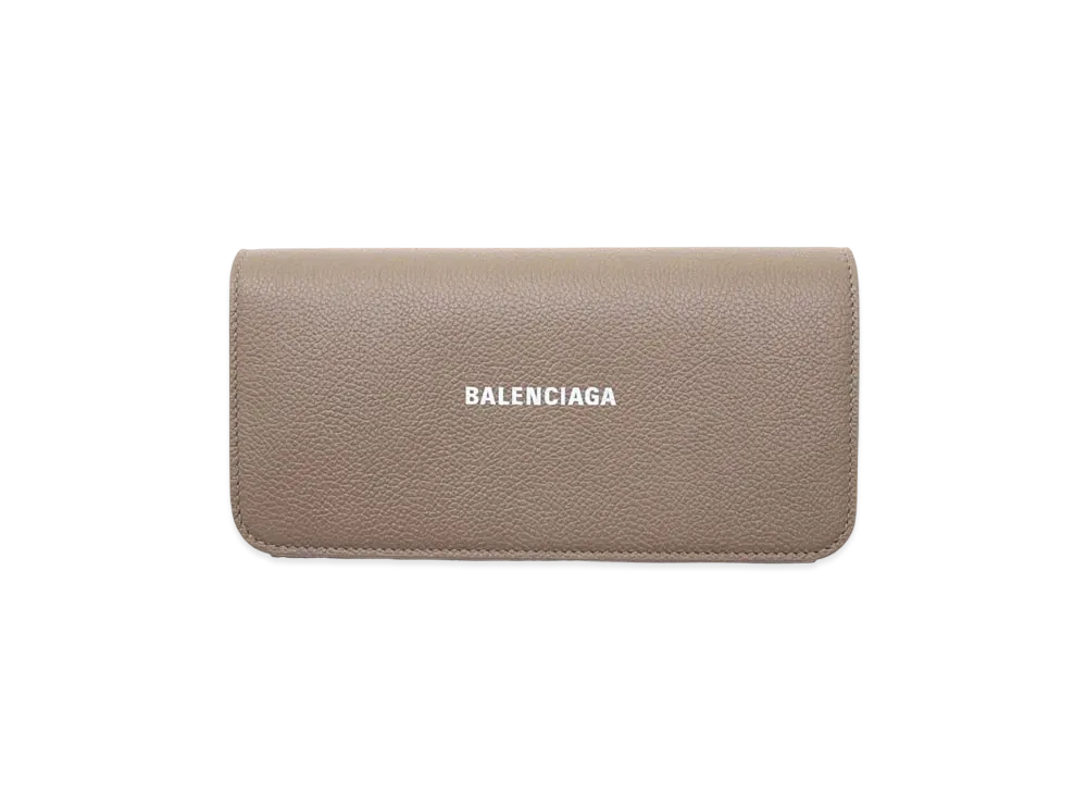 BALENCIAGA Cash Thin Money Wallet "Beige"