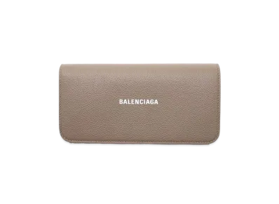 BALENCIAGA Cash Thin Money Wallet "Beige"
