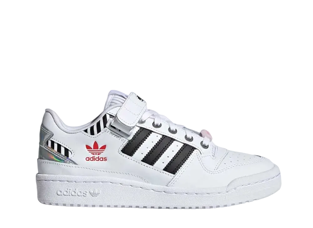 adidas Women's Forum Low I Love Dance "Cloud White/Core Black-True Pink"